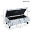 Repose-pieds rembourré avec rangement à charnières à fermeture en douceur pour le salon et la chambre à coucher