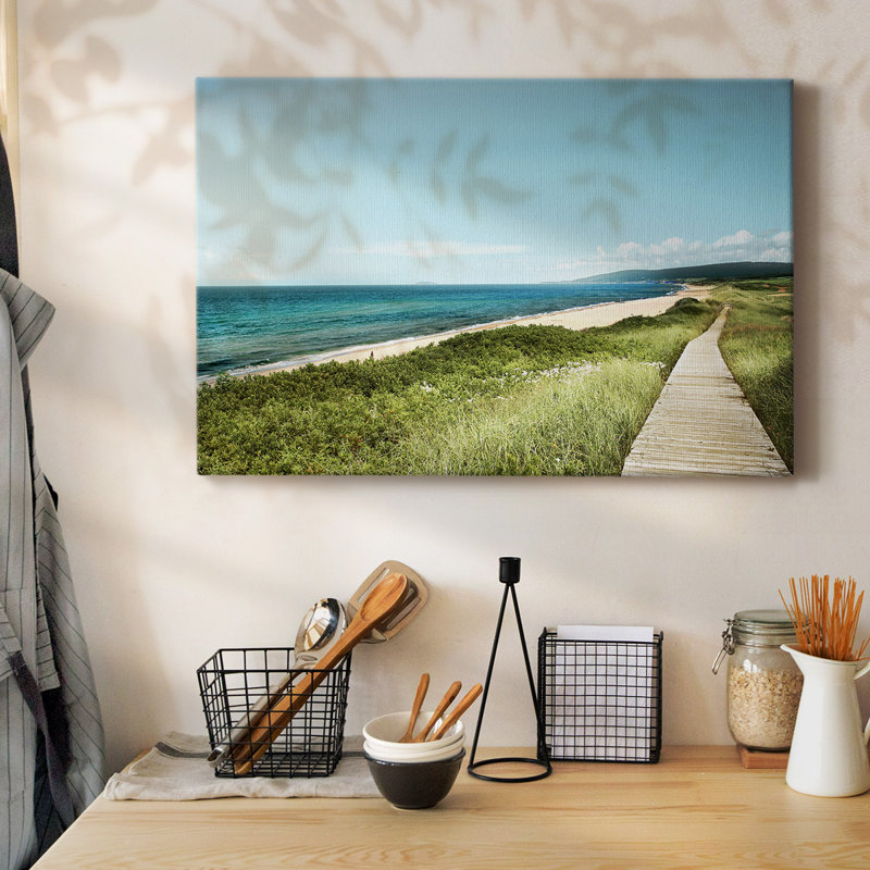 Toile tendue Ivimage Beach Boardwalk-Gallery, H 24 po x l 36 po
