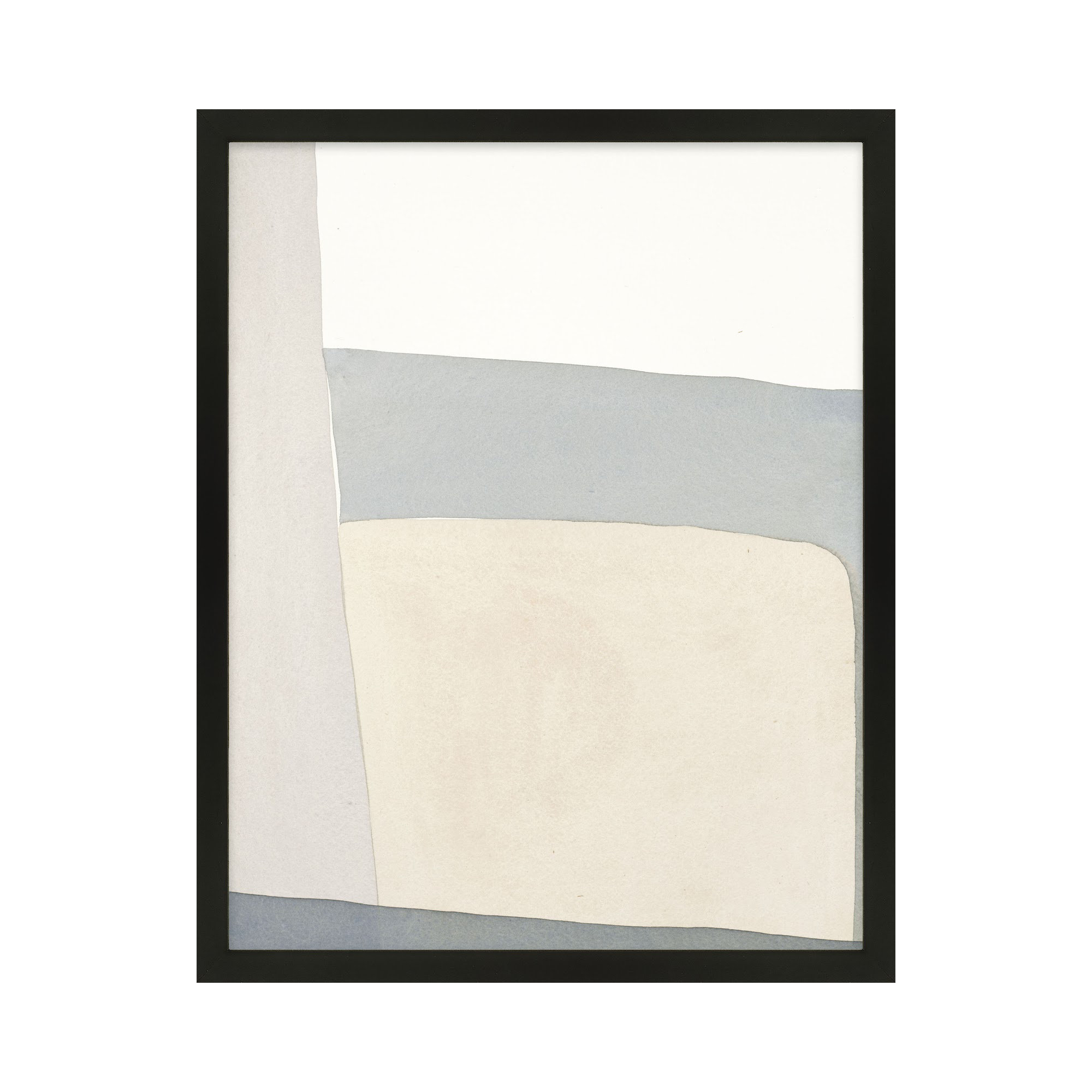 Simple Grey by Julia Balfour, 20" H x 16" W x 1.25" D, Black Framed Paper