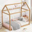 Lit simple en bois pour chambre