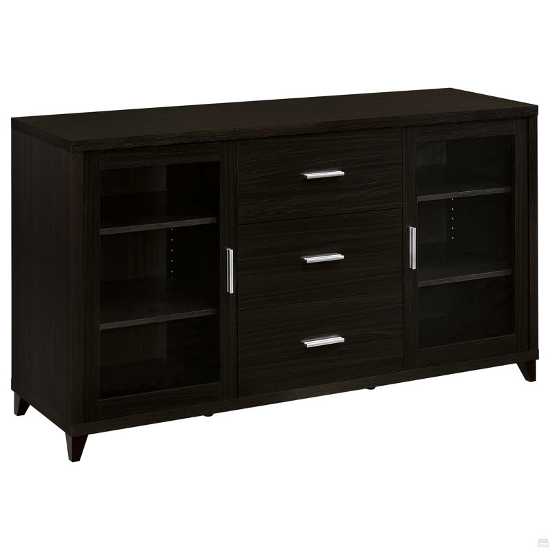 3-Drawer Rectangular TV Console