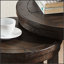 Ensemble de tables basses rondes rondes 24 pouces 24PC, style rustique Mid-Century pour salon et bureau-2114451754
