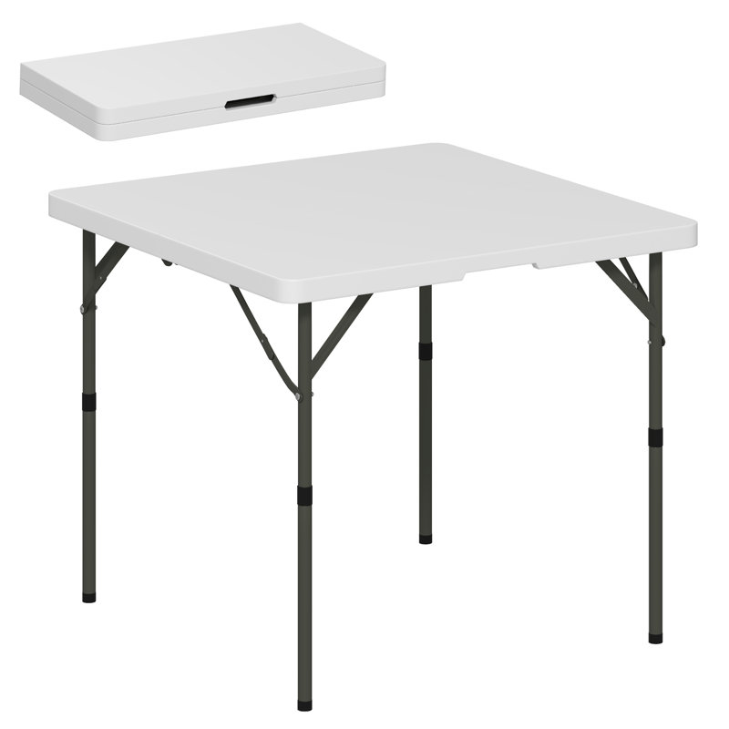 Rectangular 86cm L Outdoor Picnic Table, White
