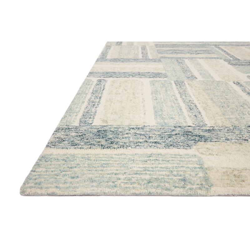 Tapis beige en laine touffeté à la main Manon, Rectangle 3 pi 6 po x 5 pi 6 po