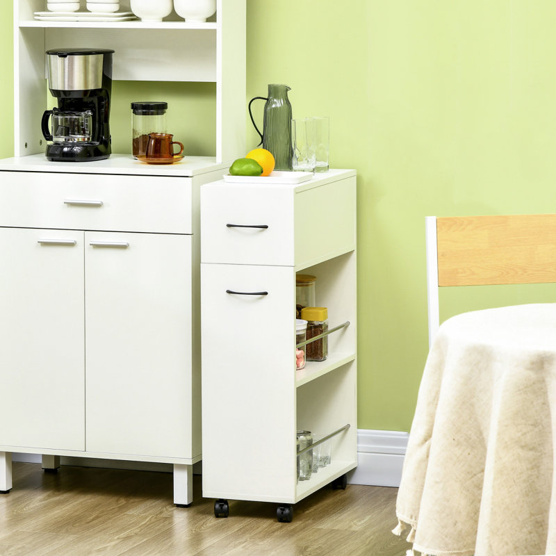 Chariot de rangement HOMcom 3Tier Slim