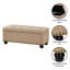 Repose-pieds de rangement rembourré de 42 po Carmya Sema-92499282