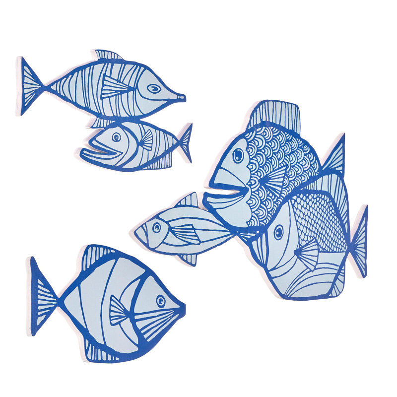Kona Coast by Reyn Spooner Fishes Wall Decor Set of 3 - 18" x 16"