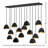 Cotter 14 - Light Fabric Dimmable Geometric Chandelier-2096620606