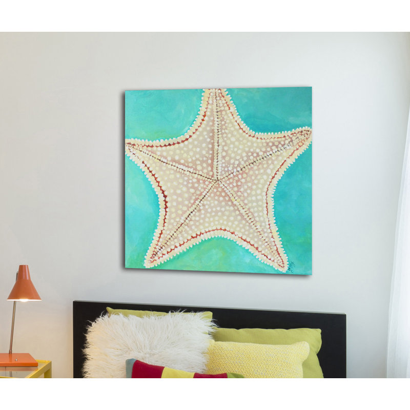 Starfish Dots by Nicola Joyner - Wrapped Canvas Painting, 122cm H x 122cm W