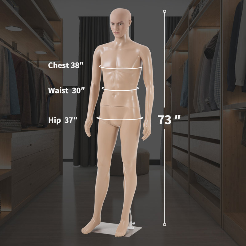 72 po Mannequin de mannequin ajustable pour femme