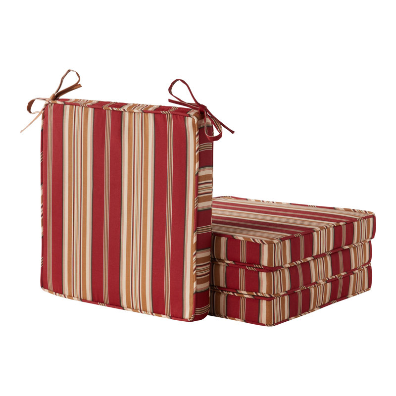 Outdoor Dining Chair Seat Pad, Roma Stripe
