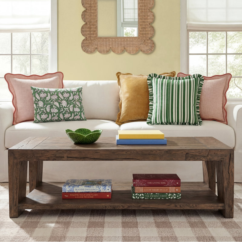 Alena Reclaimed Oak Coffee Table, Brown