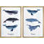 «White Mid-Century Modern Organic Polygon», 2 pièces-98554705-98554706