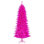 Arbre de Noël artificiel rose vif 3 pi x 21 po Vickerman avec support en PVC pliable et bout d'arbre en métal 153 pi. Assemblage requis.