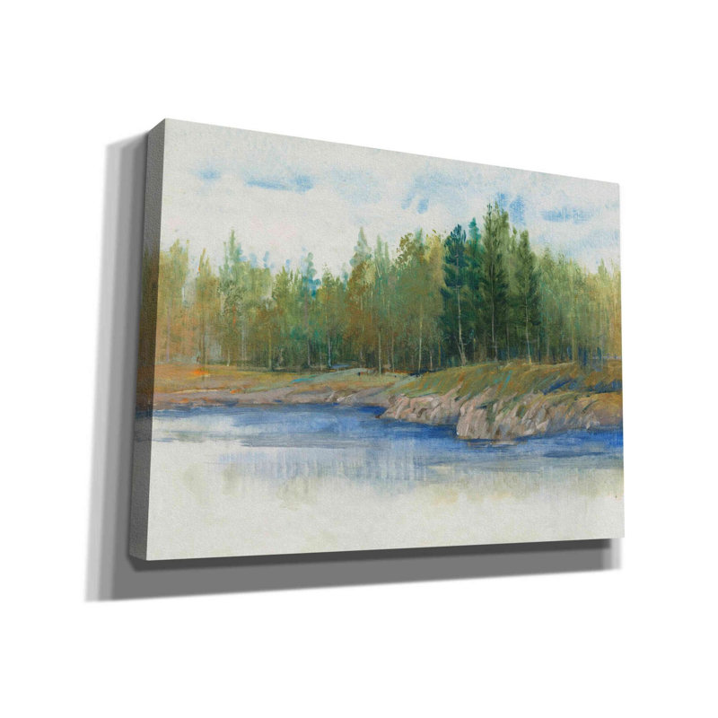 «From the Banks II» par Tim O'toole, art mural sur toile, H 40 po x l 54 po x P 1,5 po