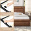 Grand cadre de lit avec 2 stations de charge USB-62616953