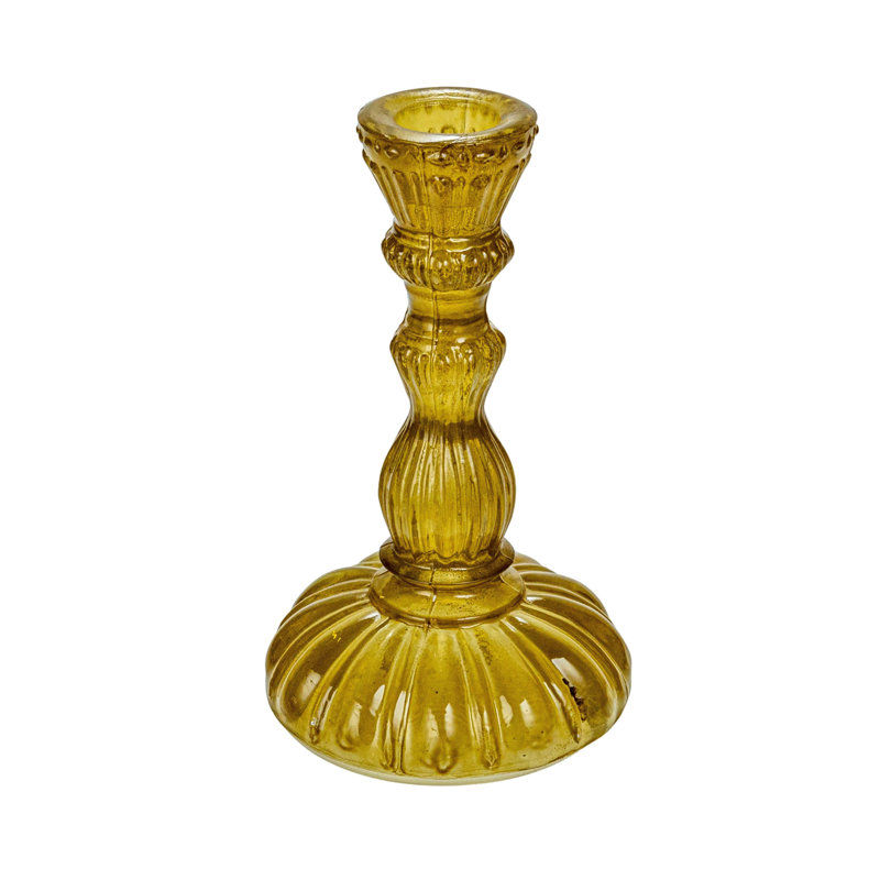 5.75'' H Glass Tabletop Candlestick