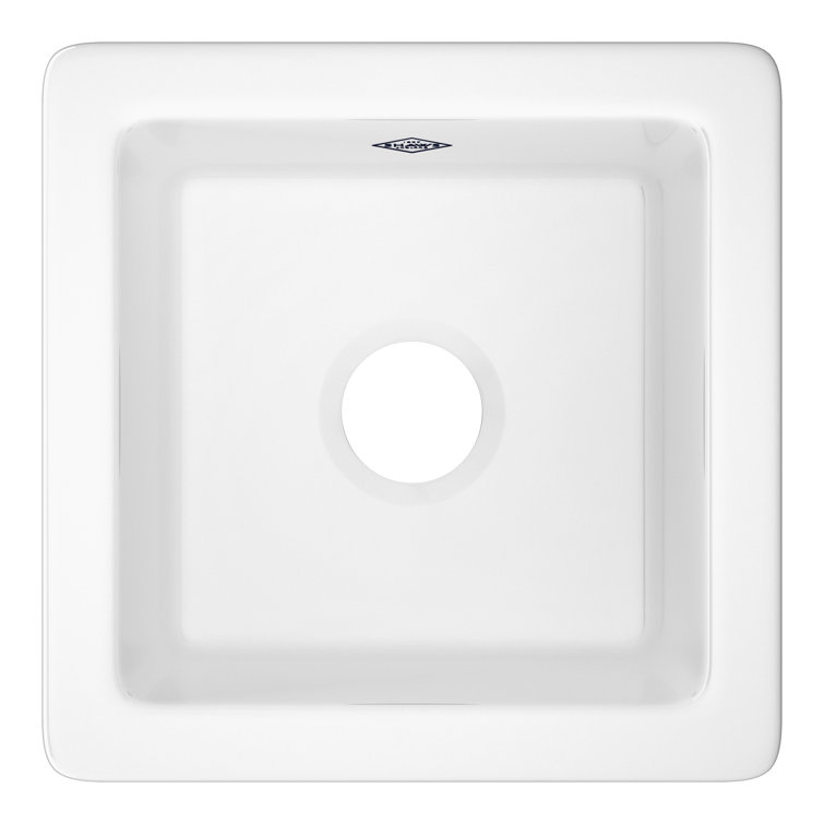 Lancaster 15" Single Bowl Fireclay Bar/Food Prep Kitchen Sink