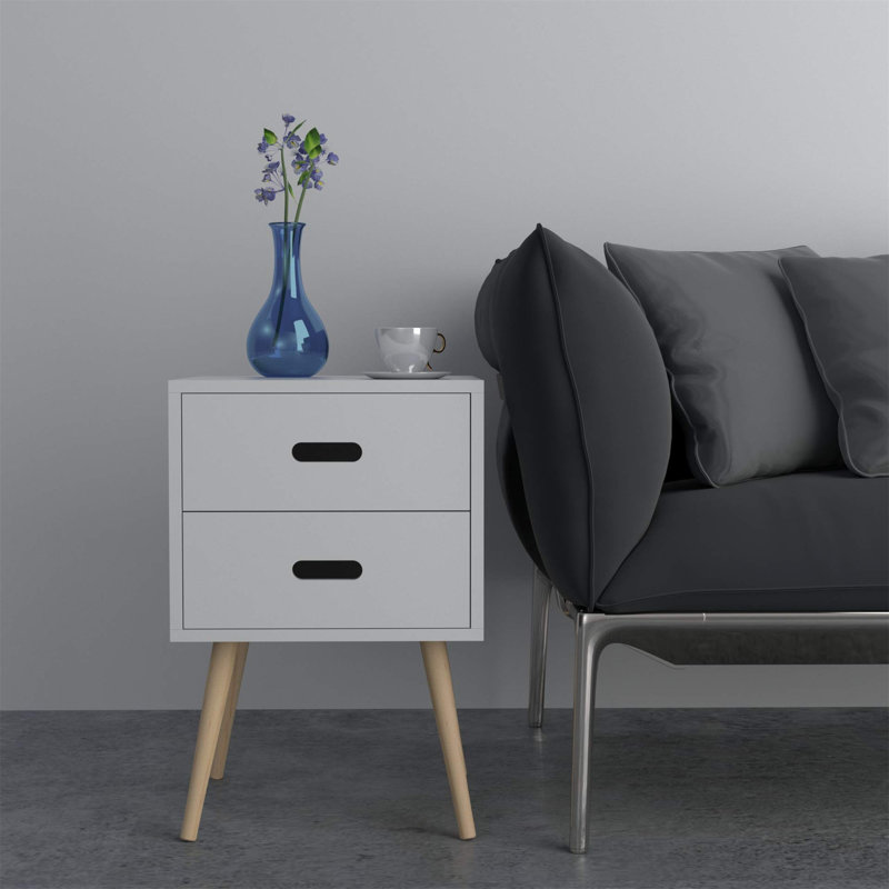 Barth 40cm W Manufactured Wood Bedside Table