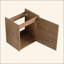 Meuble-lavabo flottant mural 18 po avec lavabo en céramique et porte d'armoire à fermeture en douceur, pour petite salle de bain-1396543195