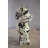 Maghull Medium Bearbrick Black and White Unique Patterned Resin Statue 9" x 8" x 17"H