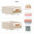 Closet Organizer And Storage, Fabric Box With Drawers, With Transparent Windows, Stackable Storage Drawers For Bedroom, Living Room,(Beige/4 Pack)