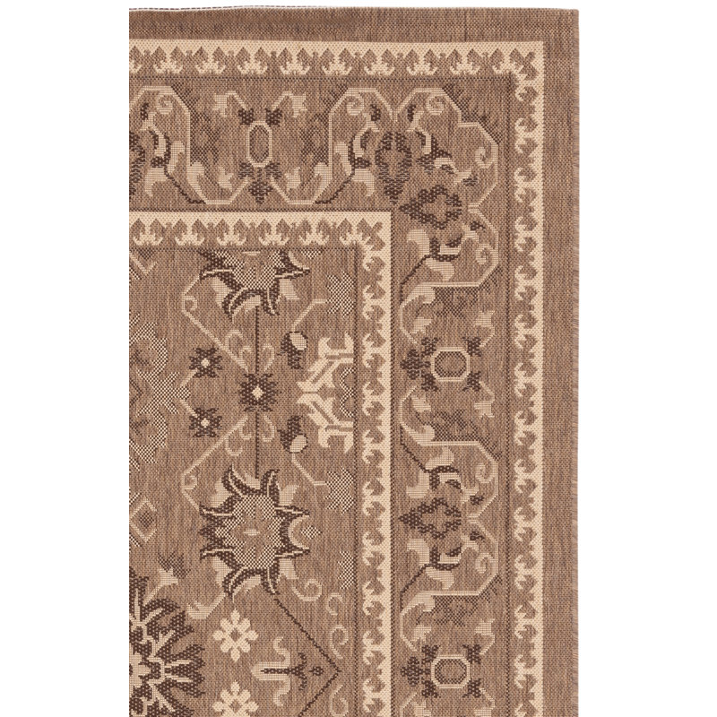 Tapis oriental d'intérieur / extérieur Cherene Performance, Rectangle 4 pi x 5 pi 7 po