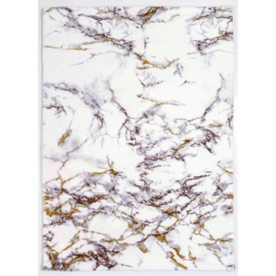 Abstract Marble Design Area Rug