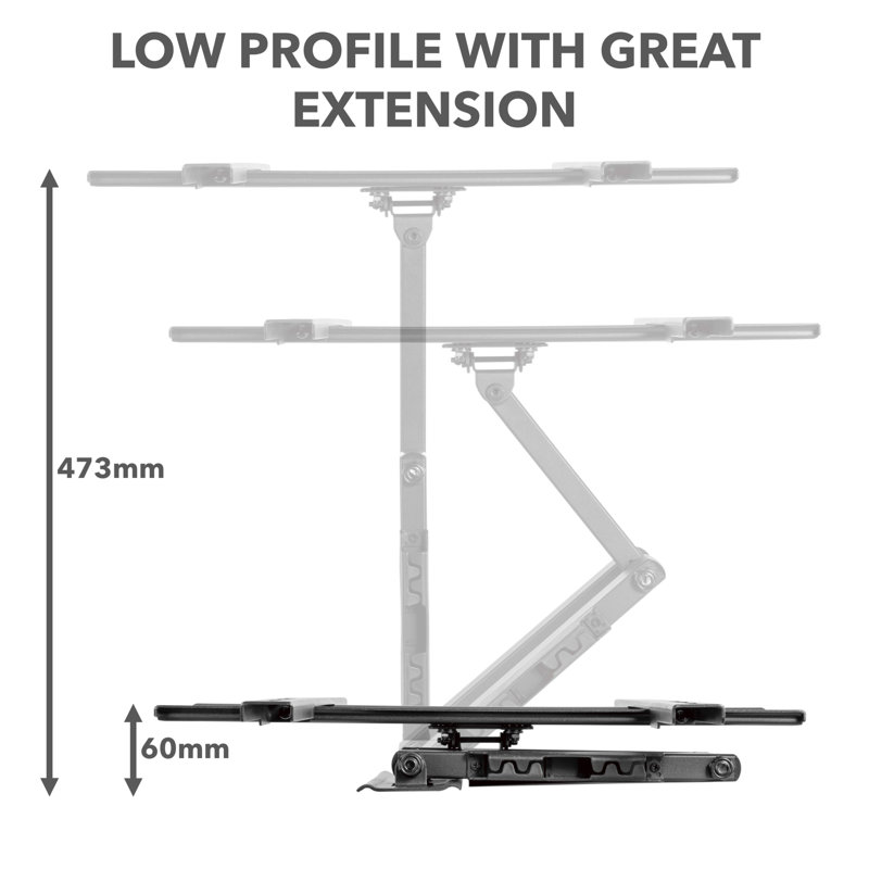 Laux Symple Stuff Single Screen Electronic Mount