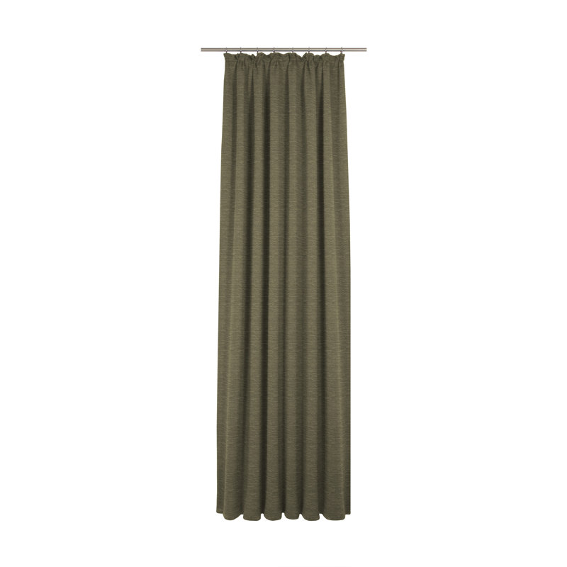 Breedlove Polyester Room Darkening Curtain Single Panel, 145cm H x 132cm W, Brown