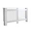 Armoire de radiateur, protecteur de radiateur décoratif, fabrication en panneau de fibres à densité moyenne avec finition laquée à base d'eau, cache de sécurité pour plinthe et chauffage électrique, housse pour unité de chauffage domestique-133344192