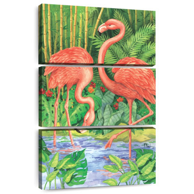 Flamant rose bambou Brampt