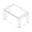 Table de salle à manger 6PCS-612069950