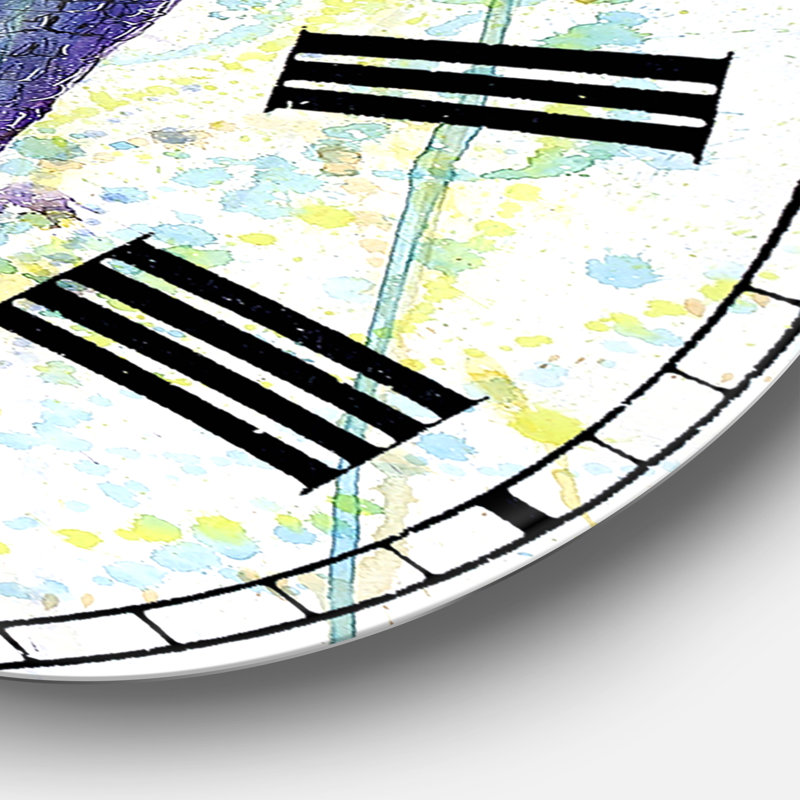 Elephant Colors - Horloge murale surdimensionnée, Moyen