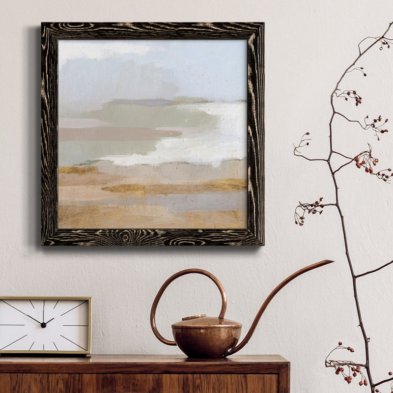 «Abstract Coastland II», toile encadrée de qualité supérieure - prête à être accrochée, H 35,5 po x l 35,5 po x P 1,5 po