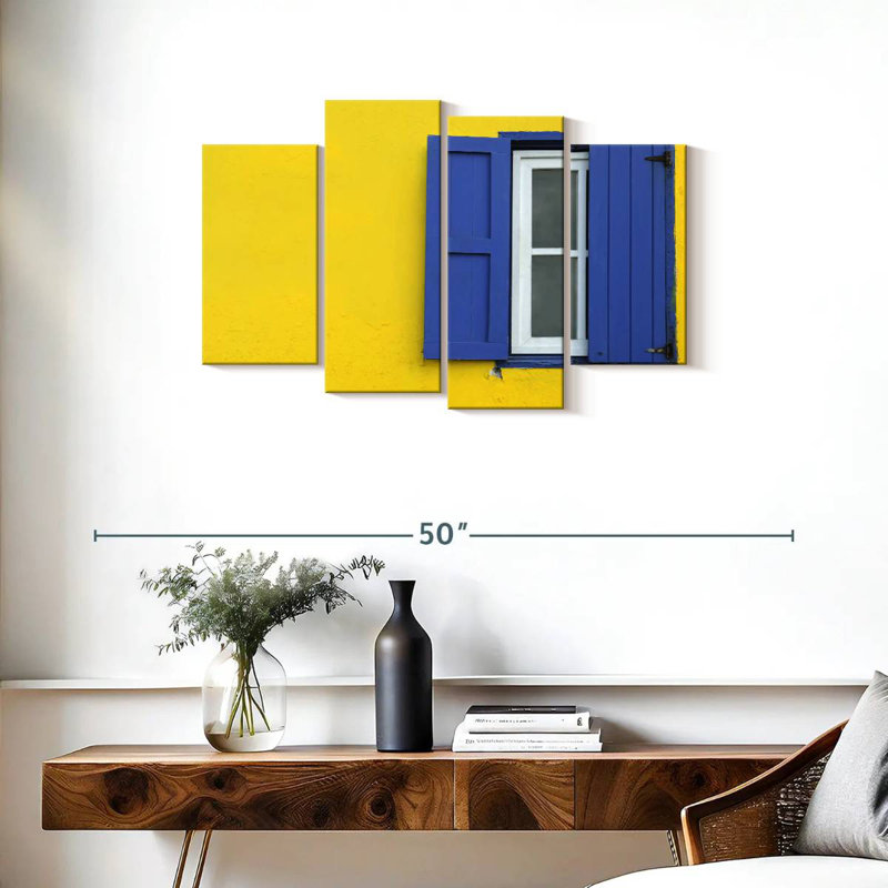 Fenêtre Lilie Blue Shutters, H 22 po x l 36 po