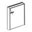 Pharmacie à DEL sans cadre avec miroir et 2 tablettes réglables l 20 po x H 26 po Livvi-1258817827