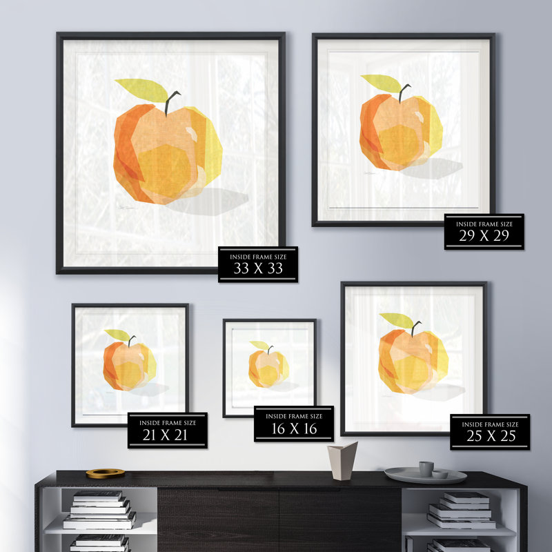 " Red Linen Apple ", 30.5" H x 30.5" W x 1.5" D