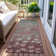 Machine Washable Indoor/Outdoor Xhevrie Blush Rug