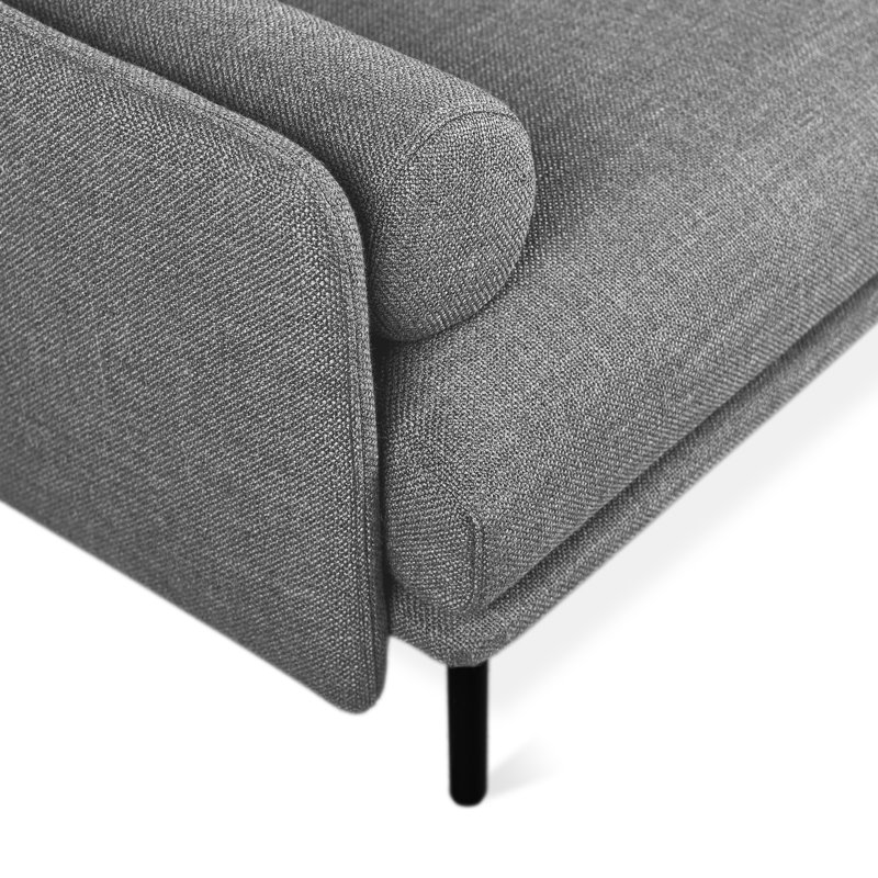 Foundry Sofa, Andorra Pewter Performance Basketweave