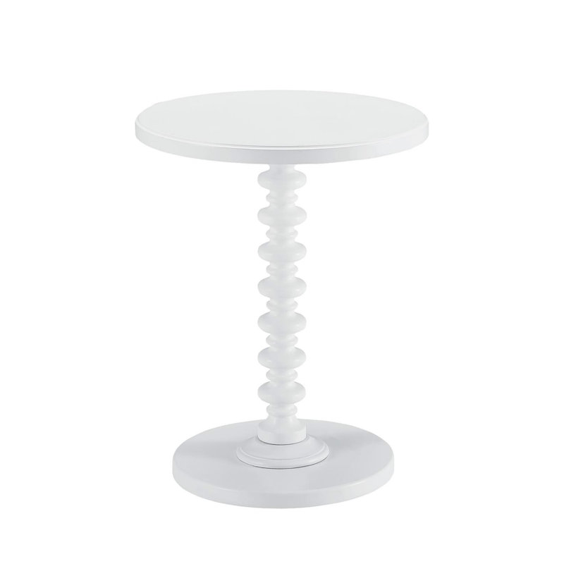 Acton White Finish Accent Table