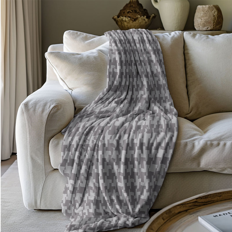 Neutre harmonie - couverture Sherpa de qualité supérieure 1 pièce, L 60 po x L 80 po