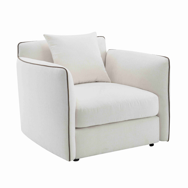 Chaise en chenille avec coussin Yolanda