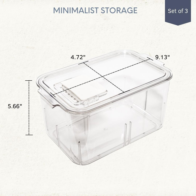 Pantry Partners Acrylic Produce Organizer