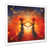 White Single Picture Framed