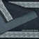 Custom Size Anti-Slip Low Profile Greek Key Border Black Runner Rugs by Feet