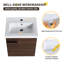 Ensemble de meuble-lavabo simple mural 18 "Aether-1474960923