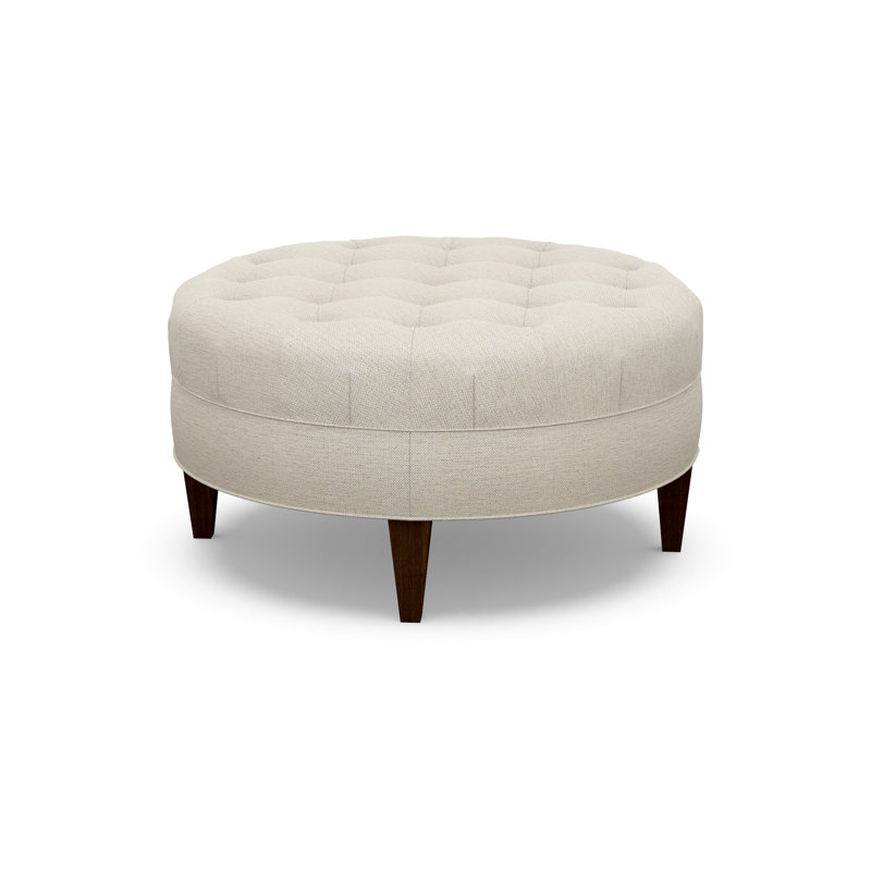 Round Ottoman, 8938-74, Walnut