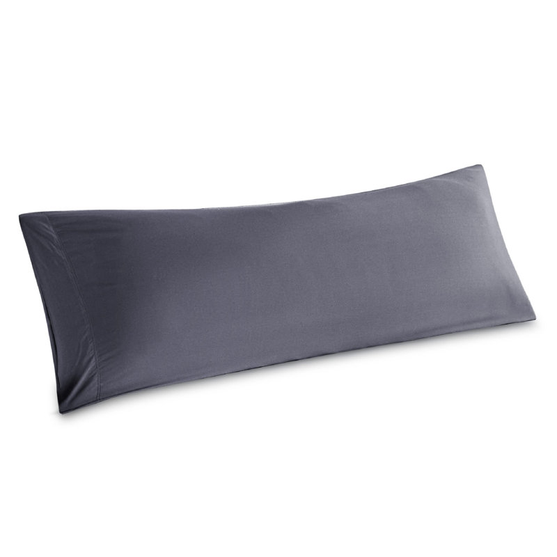 Rayon from Bamboo Pillowcase with Envelope Closure, Dark Gray, Body Pillowcase