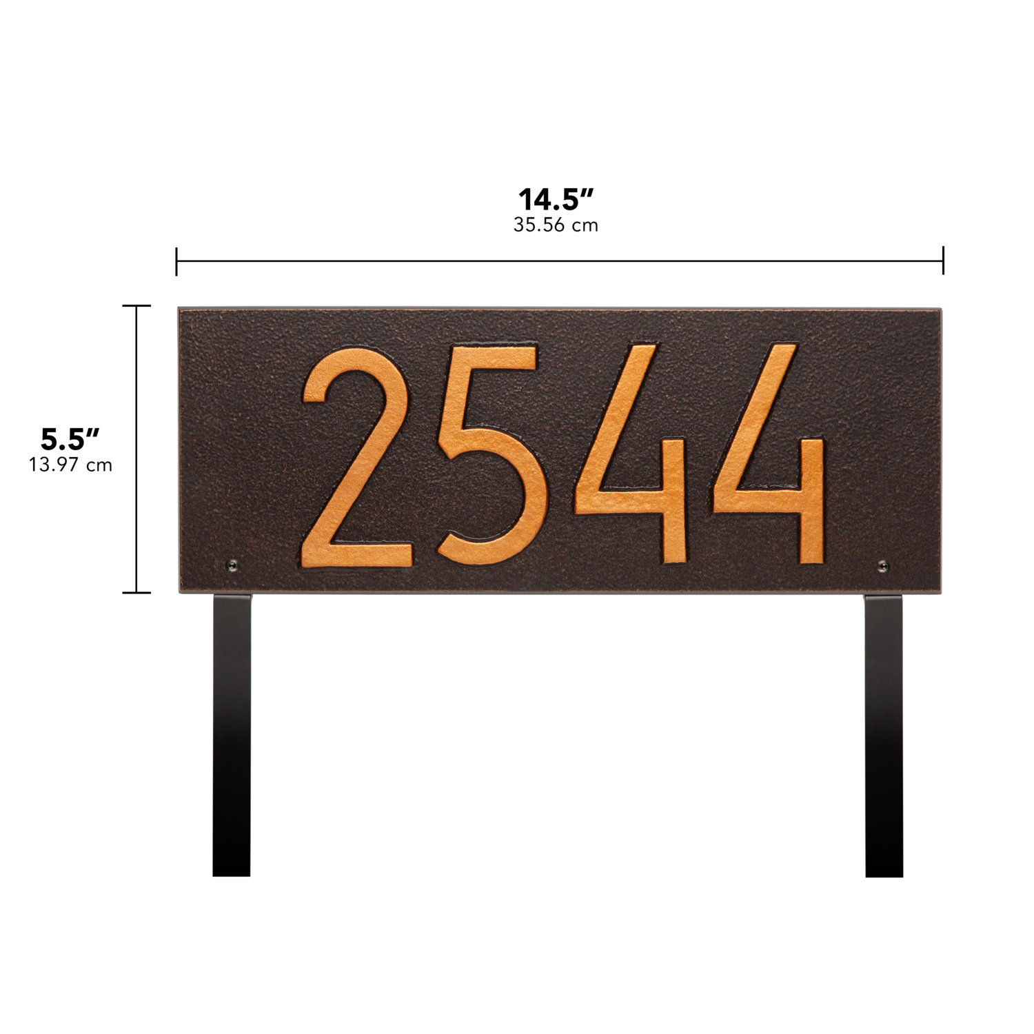 Mid-Century Modern Wall Plaque, Oil Rubbed Bronze, Yes